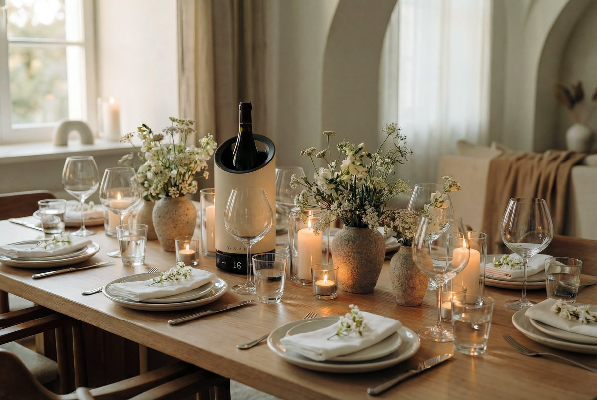 Le GRAD No.1 sur une table de dîner